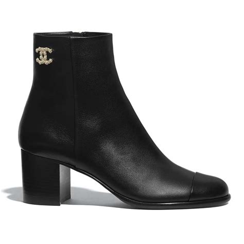 mens chanel boots|chanel black canvas heel boots.